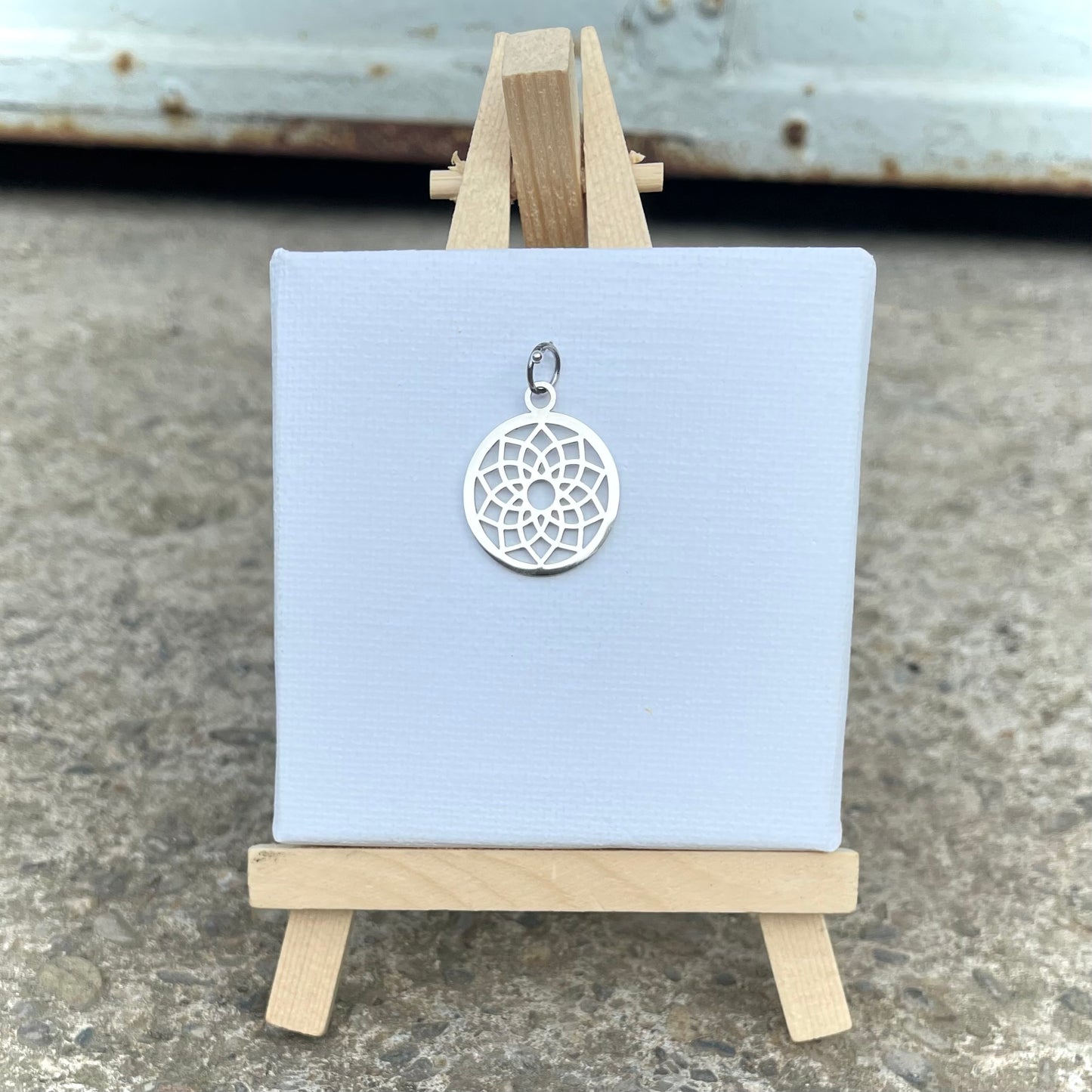 Charm -Lebensblume- Silber