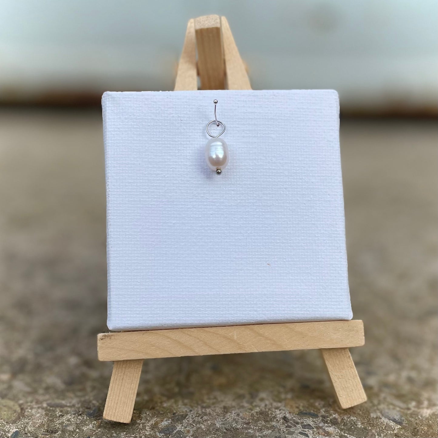 Charm -Süßwasserperle- Silber