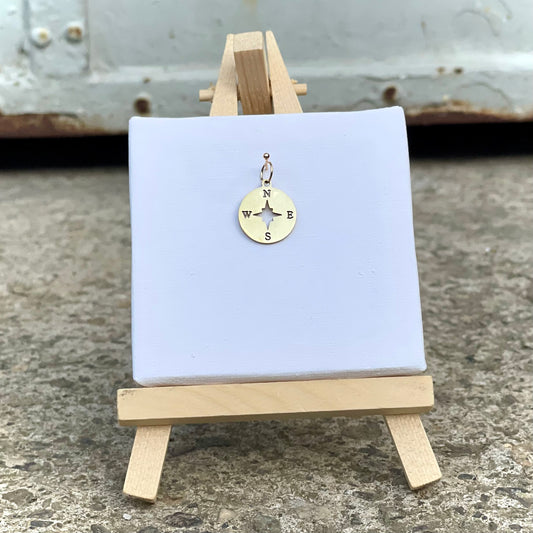 Charm -Kompass- Gold