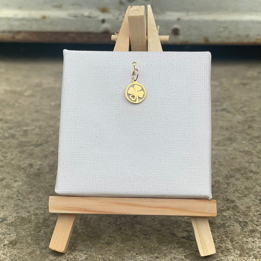 Charm -Kleeblatt- Gold