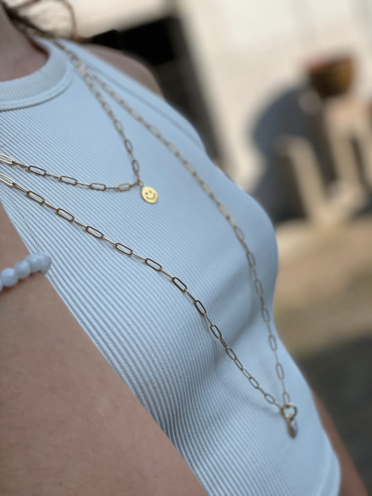 Kette-Happy Collection 🙂 57 cm, Gold