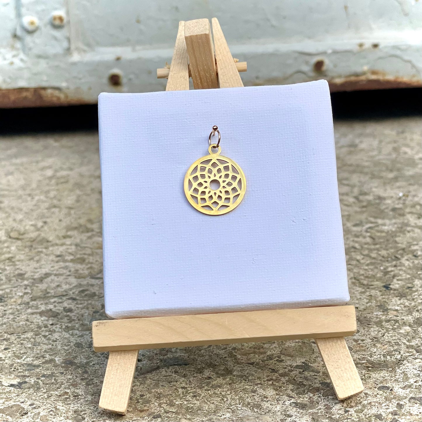 Charm -Lebensblume- Gold