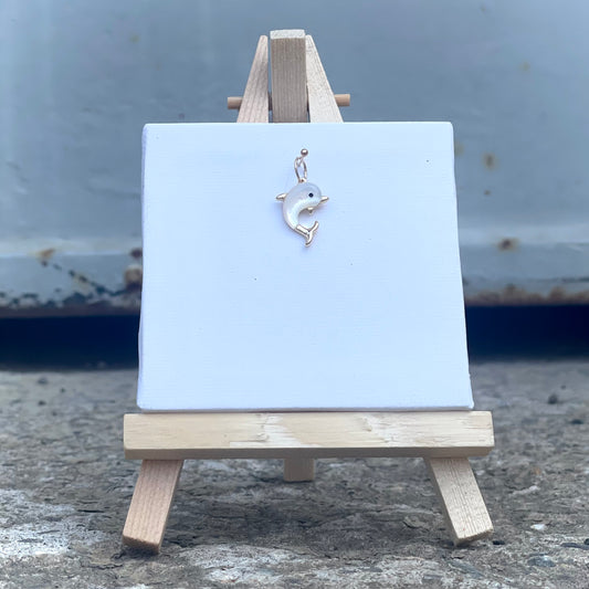 Charm - Delfin - Gold & Muschel