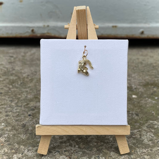 Charm -Krokodil- Gold